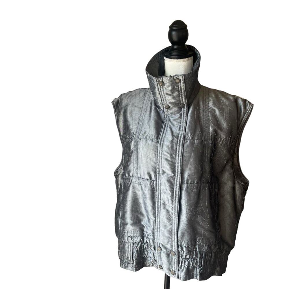 Skea Metallic Silver Sky Vest Size 6